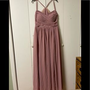 Bridesmaid Wedding Formal Mauve Dress Sz 18